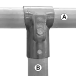 T-skava vienskrūves 1/2” - 1”