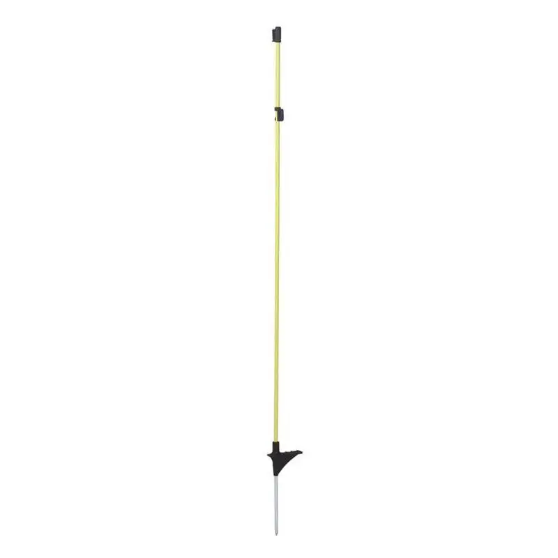 Ovāli stikla šķiedras mietiņi 110cm, (ar metāla kāju),10x8 mm