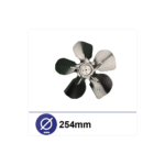 5 lāpstiņu propeilers Ø254 ventilatora motoram