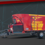 Vertikālais barības maisītājs izdalītājs FMV14F