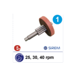 Dzesētāja reduktora zobrats Nr.1 Celeron, Sirem H-Typ un D-Typ