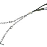 Kakla siksna 130x4cm ar ķēdi 6mm(ar karabīni)