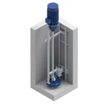 Vertikālais šķidrmēslu sūknis Eisele VR41 ar ātro savienojumu