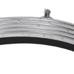 Mēslu skrāpis pusapaļš, cinkots 66cm