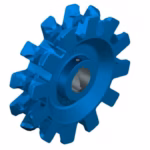 Čuguna ķēdes piedziņas zobrats 13mm-Zils