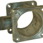 T-veida savienojums ar flanci un pieslēgumiem 6" / 6" / 2"