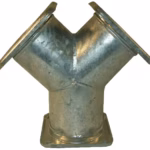 Y-veida savienojums ar flančiem 6"–6"–6"
