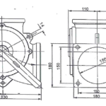 Trīsceļu krāns 159*DN150- Eisele