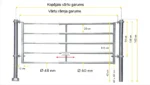 Vārti teleskopiskie (Divider) R5, 1,75–2,75 m – Patura - Image 2