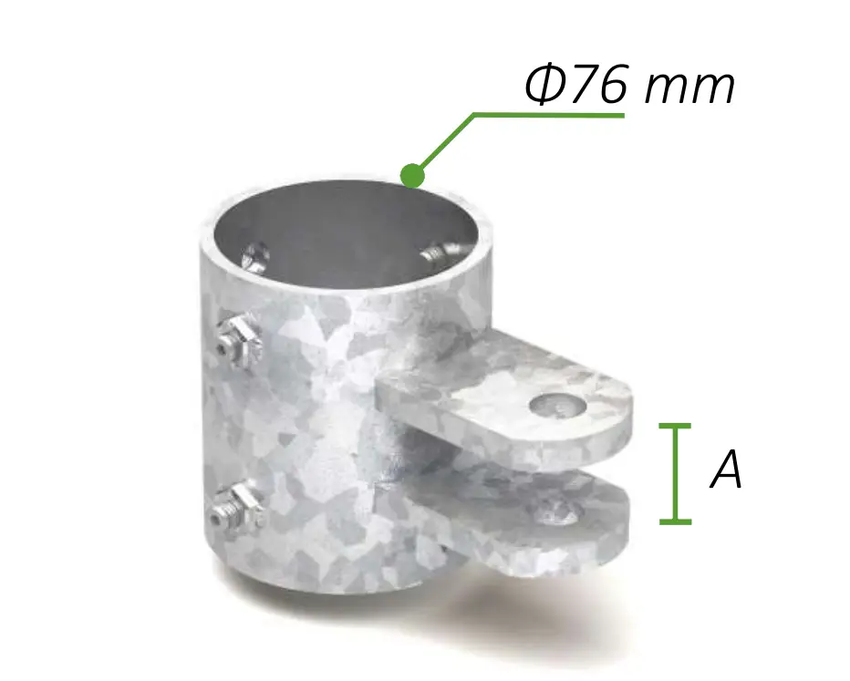 vartu atslega d76 zvr Eņģe ar 2-vām ausīm ZWR-ROL - Image 1