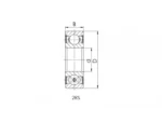 Lodīšu gultnis 6306 2RS (30×72×19 mm) - Image 2