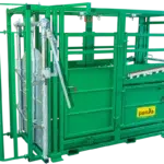 Liellopu fiksācijas iekārta A6000, zaļā krāsā