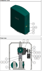 Stūra ritenis ar gultņiem - HD: 13/16mm ķēdei-RDB - Image 2