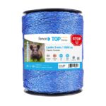 Elektriskā gana striķis polywire 3 mm, zils – 1000 m, 0,17 Ω/m - Image 2