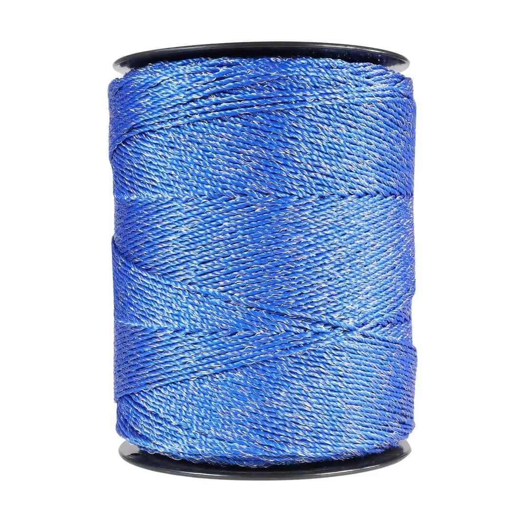 elektriska gana striķis pret meža zvēriem Elektriskā gana striķis polywire 3 mm, zils – 400 m, 0,17 Ω/m - Image 1