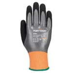 Cimdi AP51 - Cut F15 nitrila Aqua cimdi Pelēks/Melns