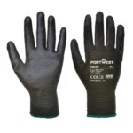 Cimdi AB129 - PU Palm melni - Image 3
