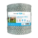 Ganību aukla (polywire) Ø 2,5 mm, zaļi-balta, 1000 m