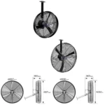 Ventilators ar aizsargrežģi, 0,37 kW, 230 V1, 50 Hz - Image 2