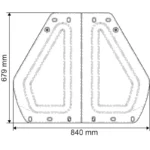 Dubultā POLYFLAP NC dzirdne ar lūku, bez apsildes, pastāvīgs līmenis, 1/2" PE, 2 × 32 l/min - Image 4