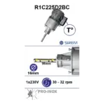 SIREM R1C225D2BC dzesētāja reduktors 230 V | 25 rpm | Ø16 × 95 mm | PRO-INOX