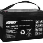 Akumulators NBC 100-12I, 12 V, 100 Ah, AGM, bezapkopes