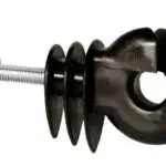 Gredzena izolators ar metrisko vītni M6 × 35 mm 25 gab., melns