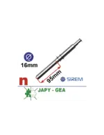 Izejas vārpsta SIREM D tipa reduktoriem, Ø16 × 95 mm, 2 stiprinājuma atveres