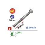 Izejas vārpsta ar 27 zobu zobratu SIREM D tipa reduktoriem, Ø16 × 95 mm