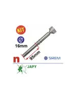 Izejas vārpsta ar 27 zobu zobratu SIREM D tipa reduktoriem, Ø16 × 95 mm