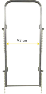 Liellopu pārvietošanas koridora rāmis XL, 1,03 × 2,05 m - Image 2