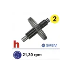 Otrās pakāpes zobrats SIREM D un H tipa reduktoriem, 52/9 zobi, 21/25/30/36 apgr./min