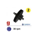 Otrās pakāpes zobrats SIREM F tipa reduktoriem, 49/14 zobi, 30 apgr./min