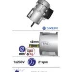 Piena dzesētāja maisītāja motoreduktors SIREM R1C225M6BC, 21 apgr./min, 230 V – Etscheid