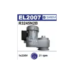Piena dzesētāja maisītāja motoreduktors SIREM R3245N2B, 21 apgr./min, 3×400 V, dobā vārpsta Ø20 mm, M28