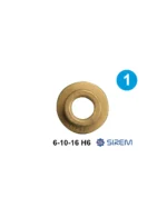 Pirmās pakāpes zobrata slīdgultņa bukse SIREM D, H un F tipa motoreduktoriem – 6 × 10 × 16 mm, H 6 mm