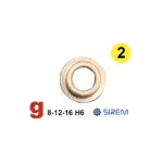 Otrās pakāpes zobrata īsā slīdgultņa bukse SIREM D un H tipa reduktoriem, 8 × 12 × 16 mm, L 6 mm