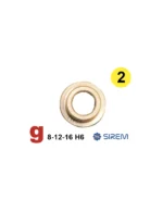 Otrās pakāpes zobrata īsā slīdgultņa bukse SIREM D un H tipa reduktoriem, 8 × 12 × 16 mm, L 6 mm