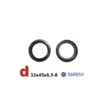 Ass blīvmanšete 33 × 45 × 6,5/8 mm SIREM N/NP tipa reduktoru mazgāšanas kamera