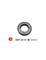 Dziļrievas lodīšu gultnis 6007 ZZ C3 SIREM N tipa reduktoriem, 35 × 62 × 14 mm