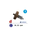 Pirmās redukcijas pakāpes Celeron zobrats SIREM L un M tipa reduktoriem, 46/13 zobi, 30/32 apgr./min