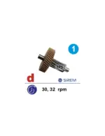 Pirmās redukcijas pakāpes Celeron zobrats SIREM L un M tipa reduktoriem, 46/13 zobi, 30/32 apgr./min