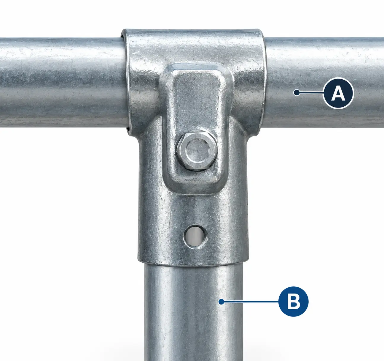 T-skava vienskr. 2” x 1”1 2 skrūve M12x90 T-skava vienskr. 2 1/2x2 (D76-D60) skrūve M12X100 - Image 1
