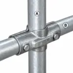 T-skava dubultā 2 1/2x2'' 2 skrūves M12×90