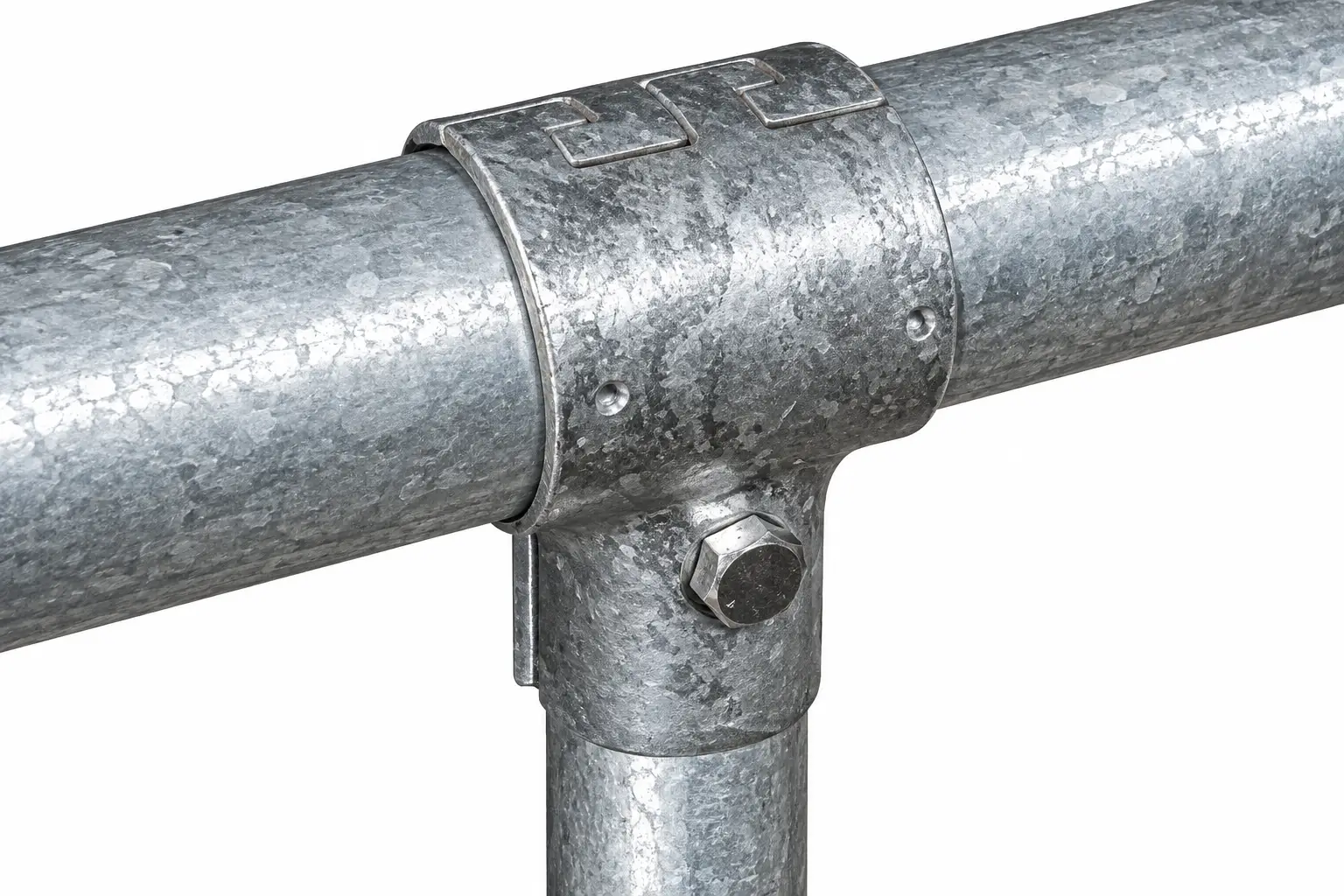 spīļotā t-veida skava T-skava spīļota cauruļu skava ar vienu skrūvi, 1½″ × 1½″, Ø48 × Ø48mm - Image 1