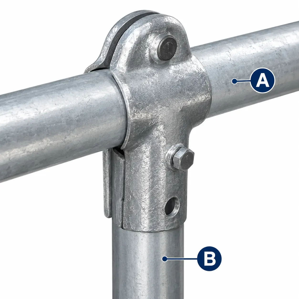 t skava govju gulvietam 2 d optima T-skava 2″ × 2″, 2 skrūves M12×45/90 - Image 1